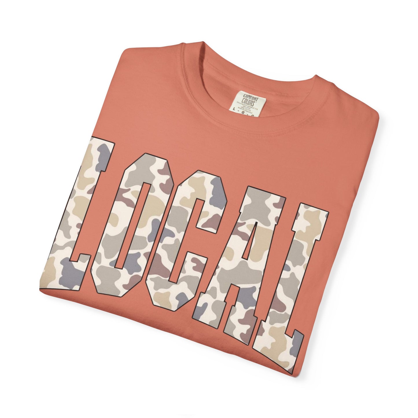 Local camo graphic tee