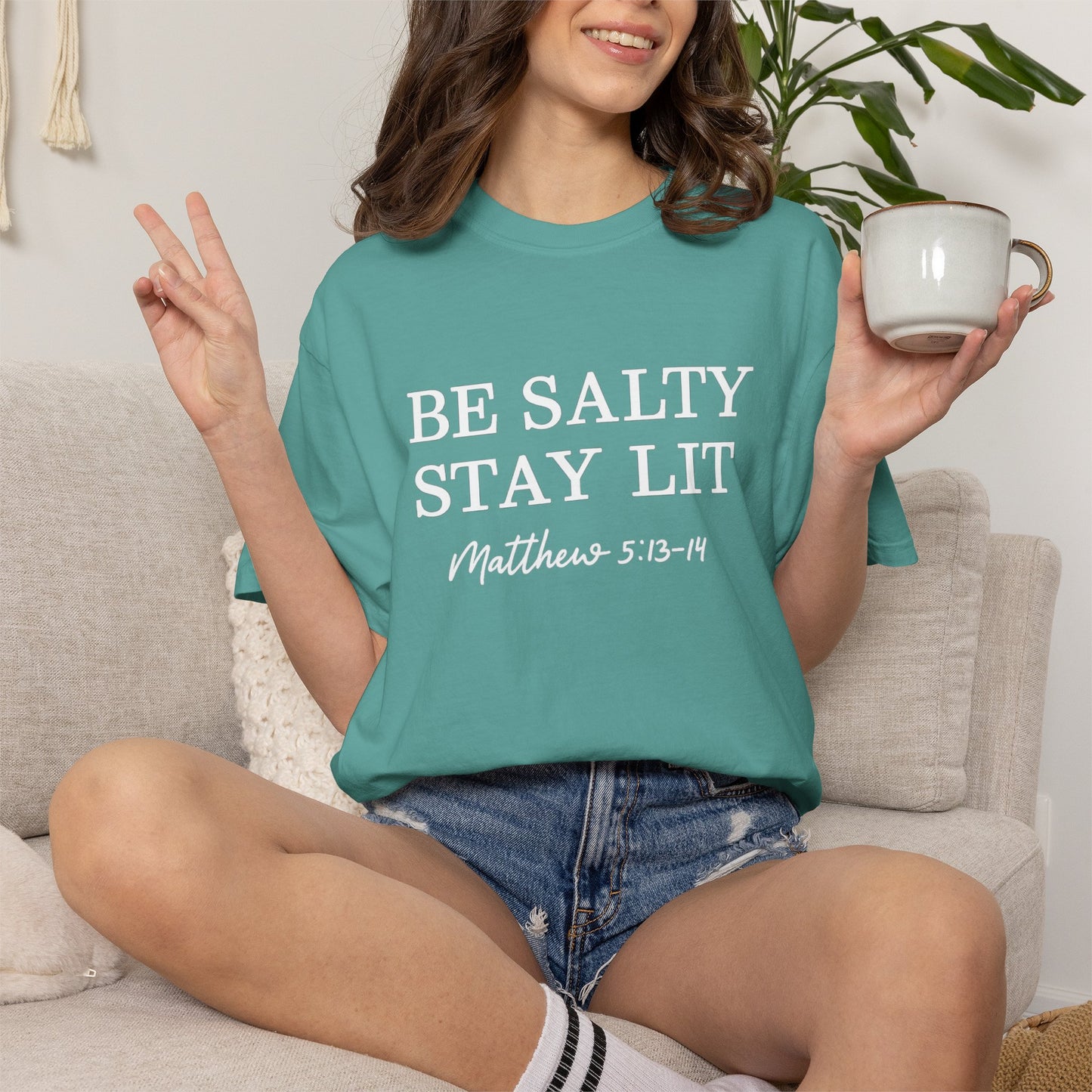Be Salty Stay Lit T-Shirt — Matthew 5:13-14