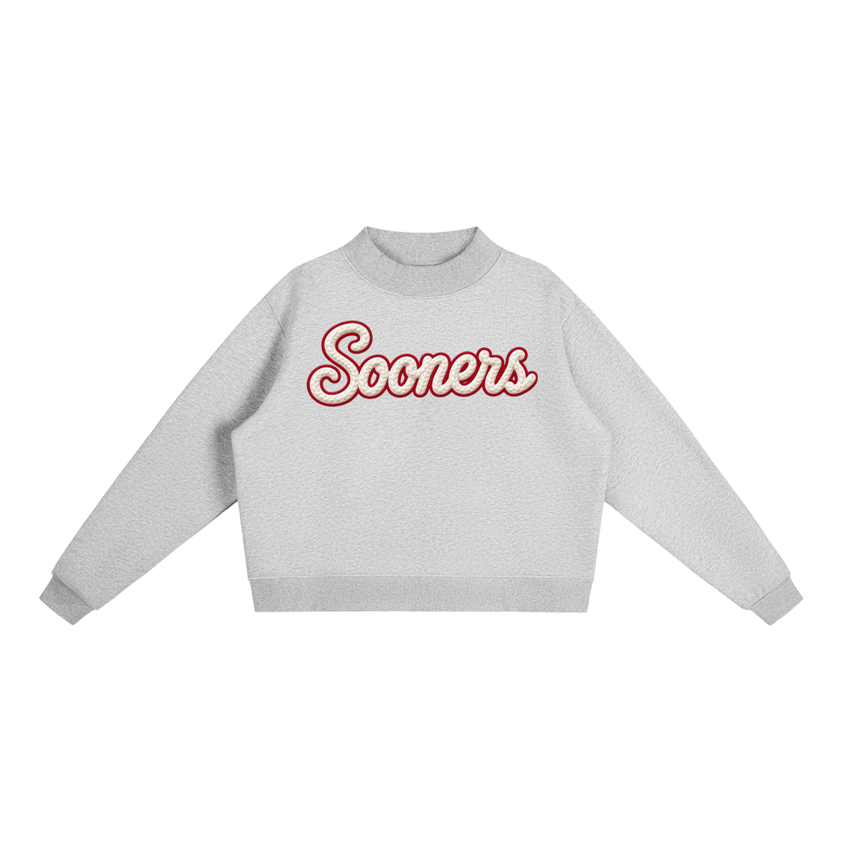 Sooners Mock-Neck Crew Sweatshirt
