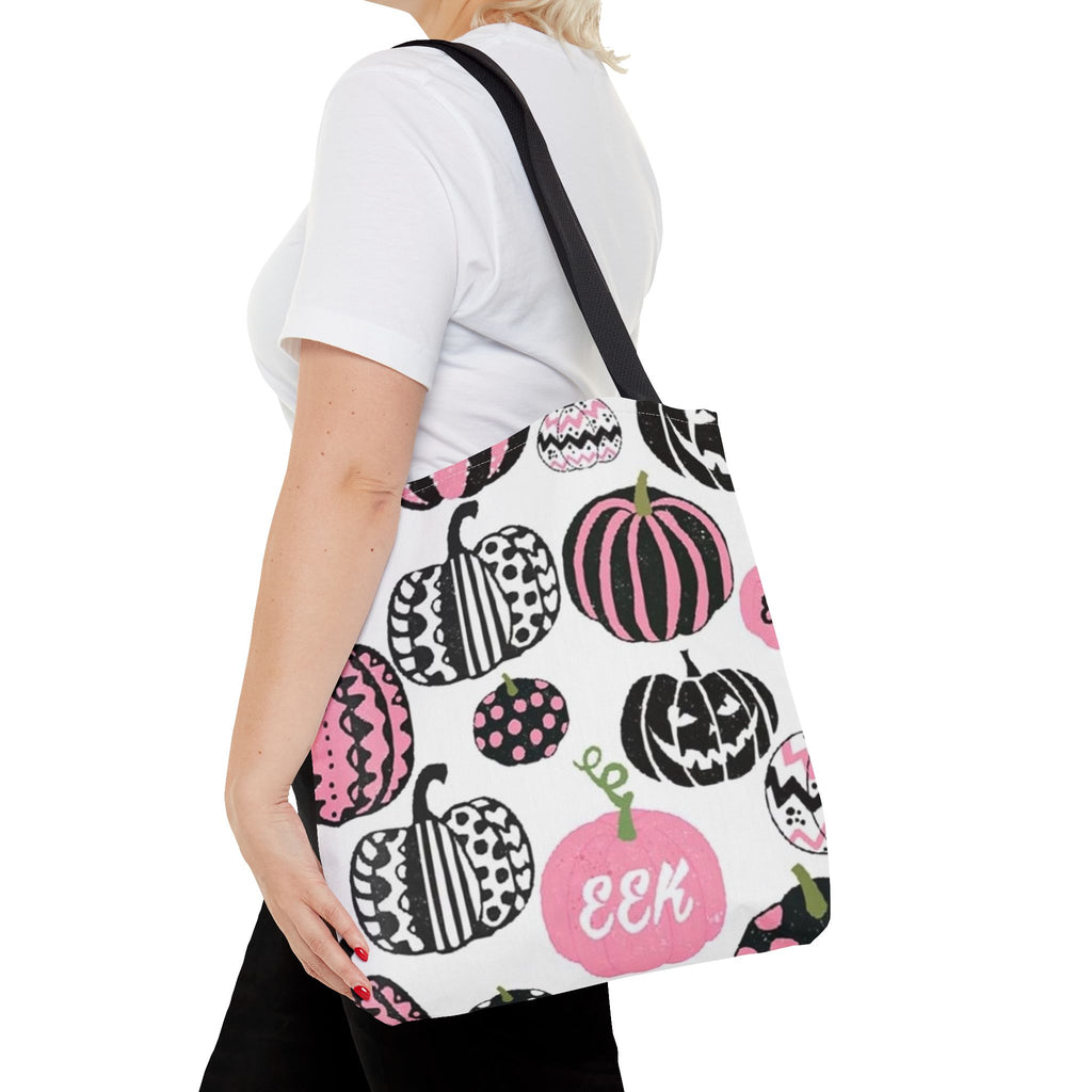 Pink pumpkin tote