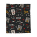 True Crime Pattern Cozy Throw