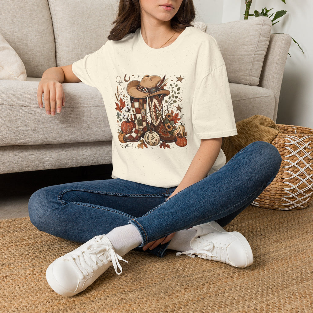 Fall Boots Pumpkin Tee