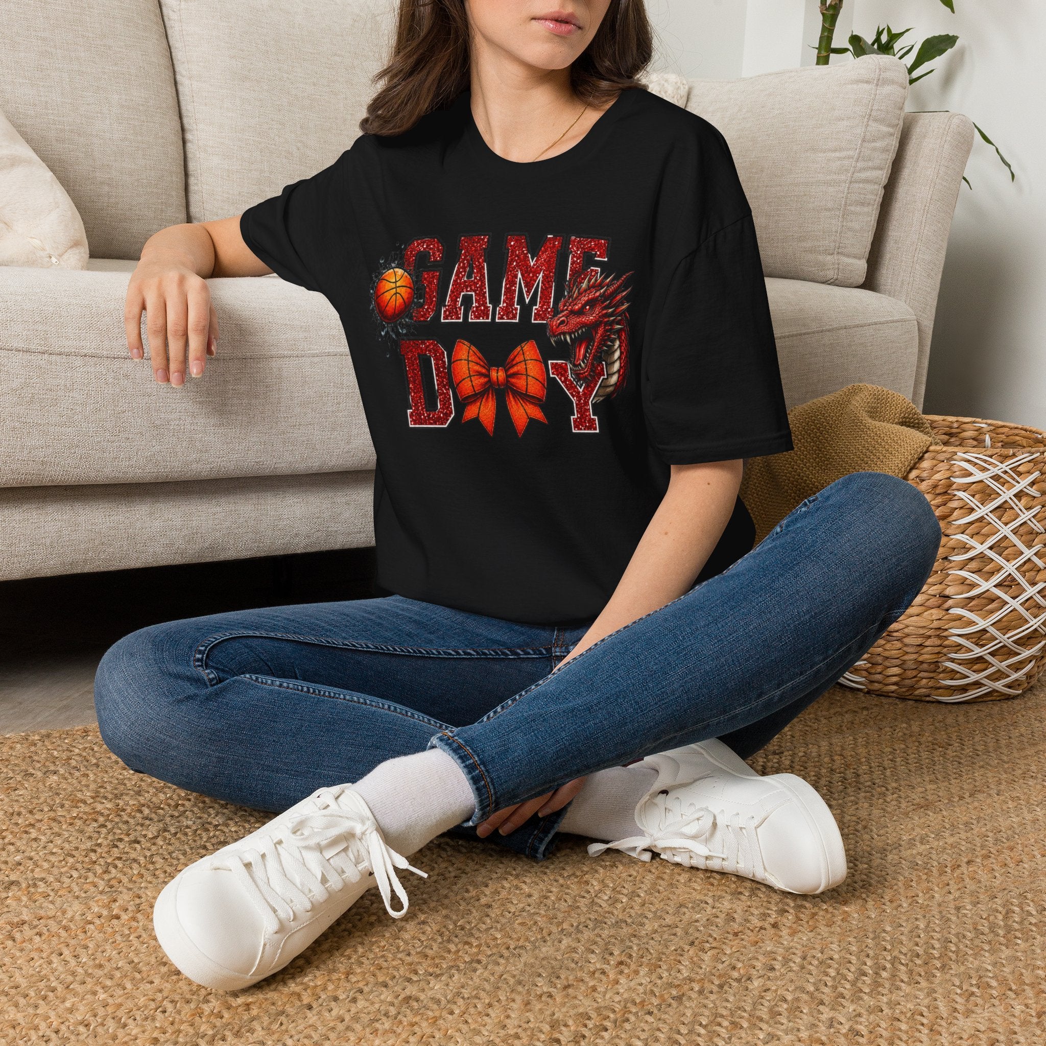 Game Day Basketball Dragon T-Shirt
