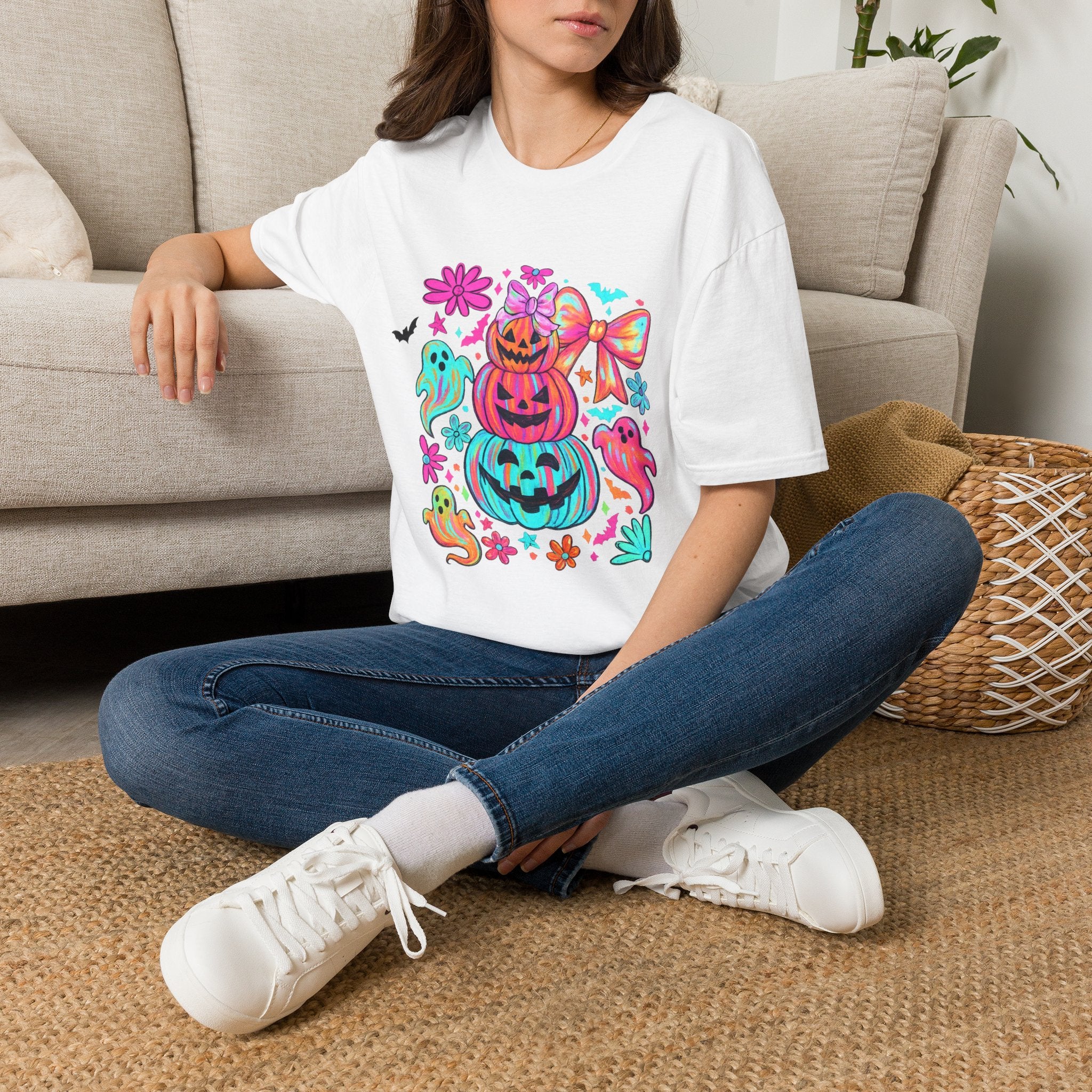 Halloween Cute Pumpkin Stack T-Shirt