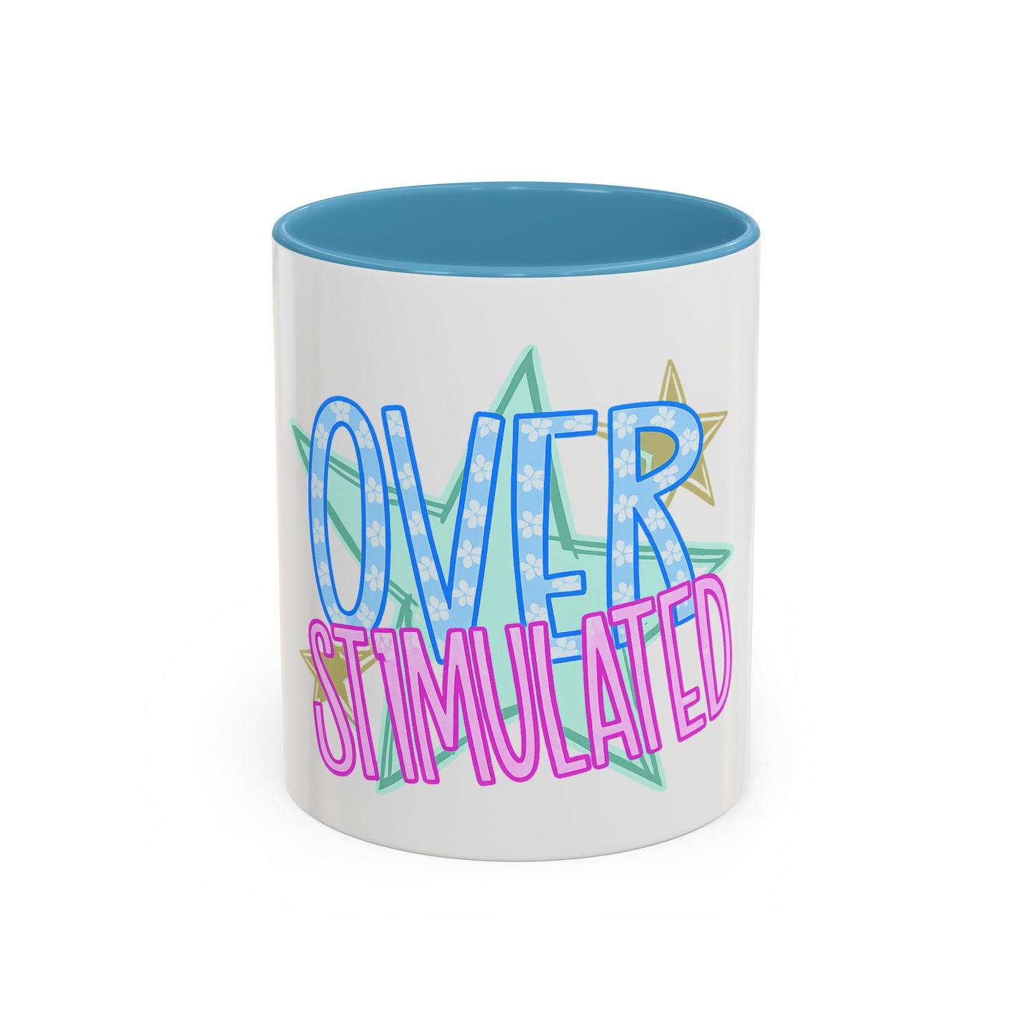 Overstimulated Accent Coffee Mug  (11/15oz)