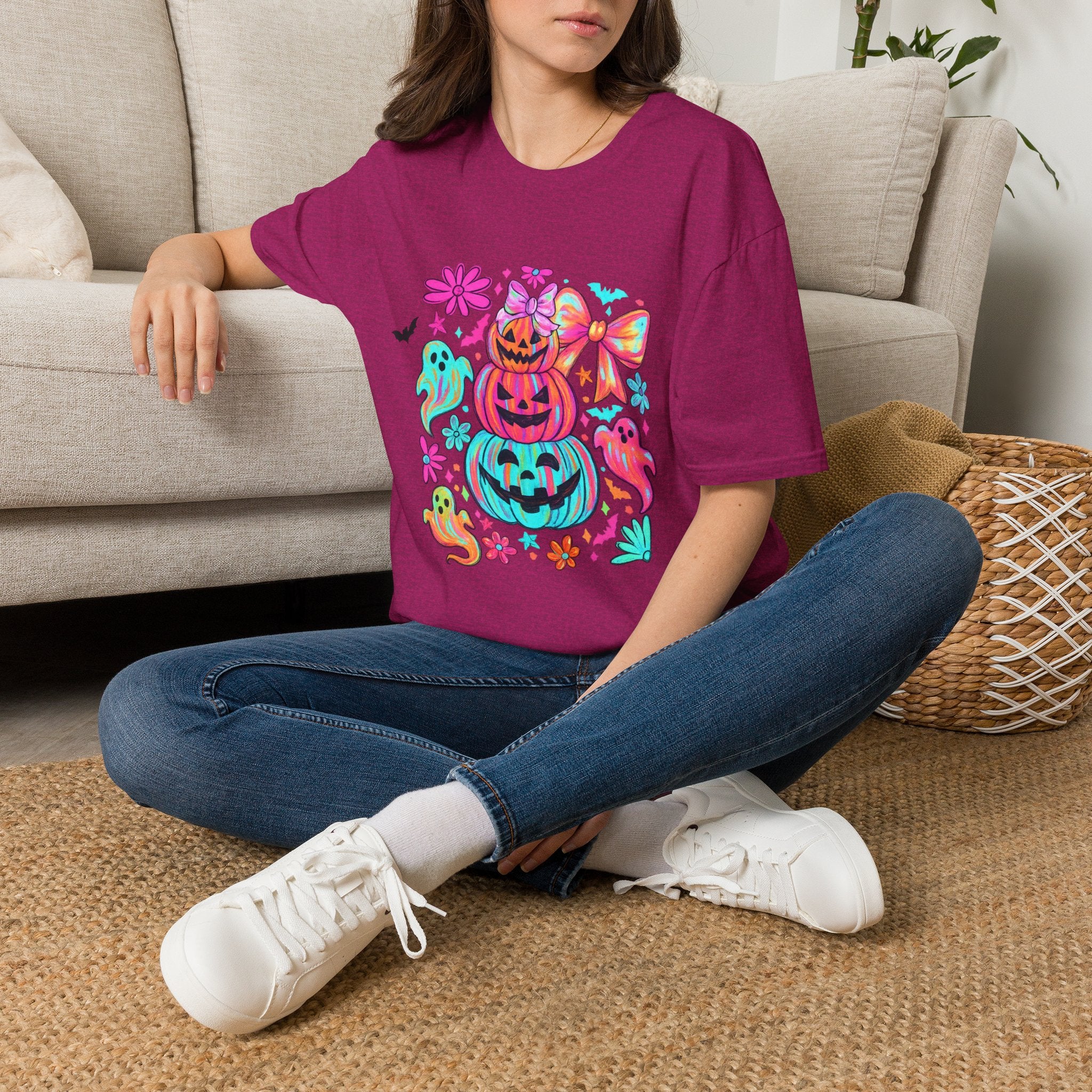 Halloween Cute Pumpkin Stack T-Shirt