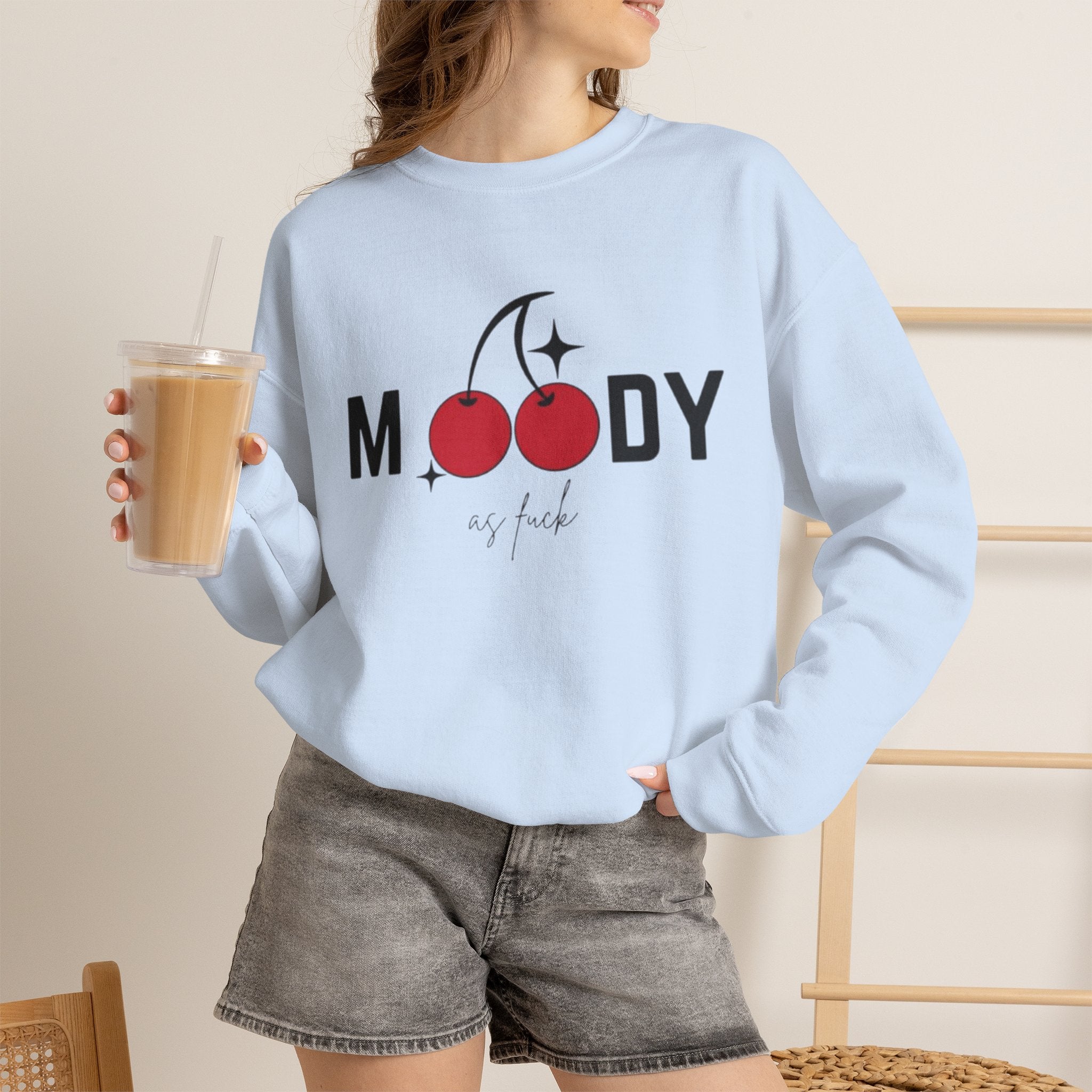 'Moody as F***' Graphic Sweatshirt