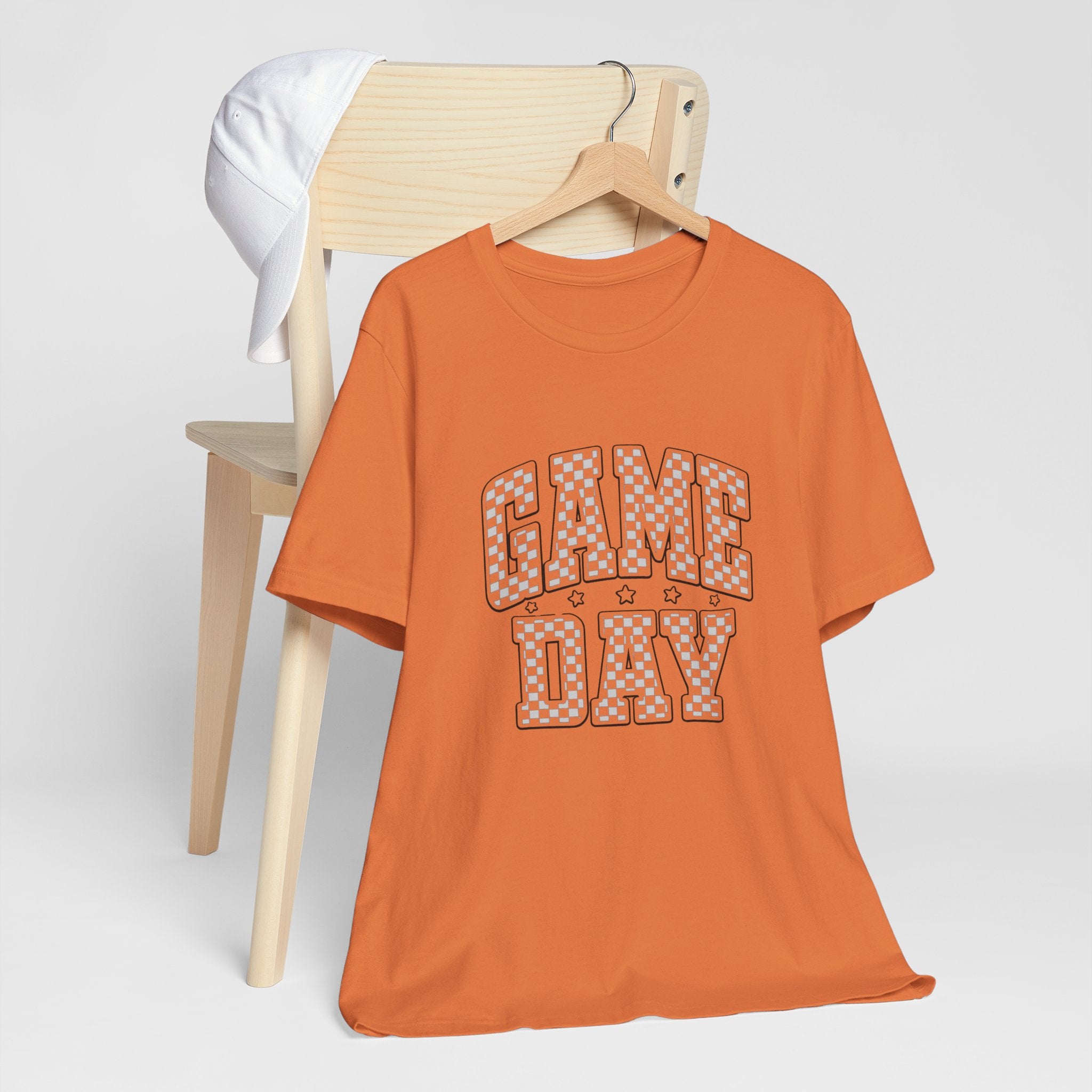 Game Day T-Shirt — Vintage Checkerboard Sports Tee
