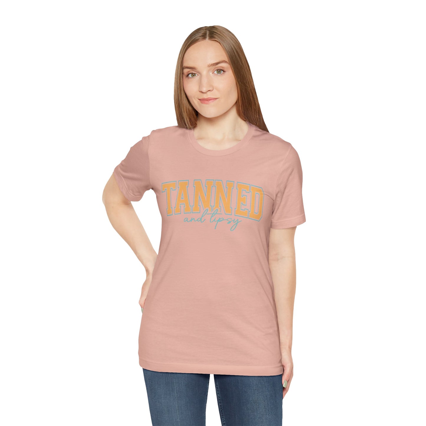 "Tanned and Tipsy" Beach Vibe Graphic Tee