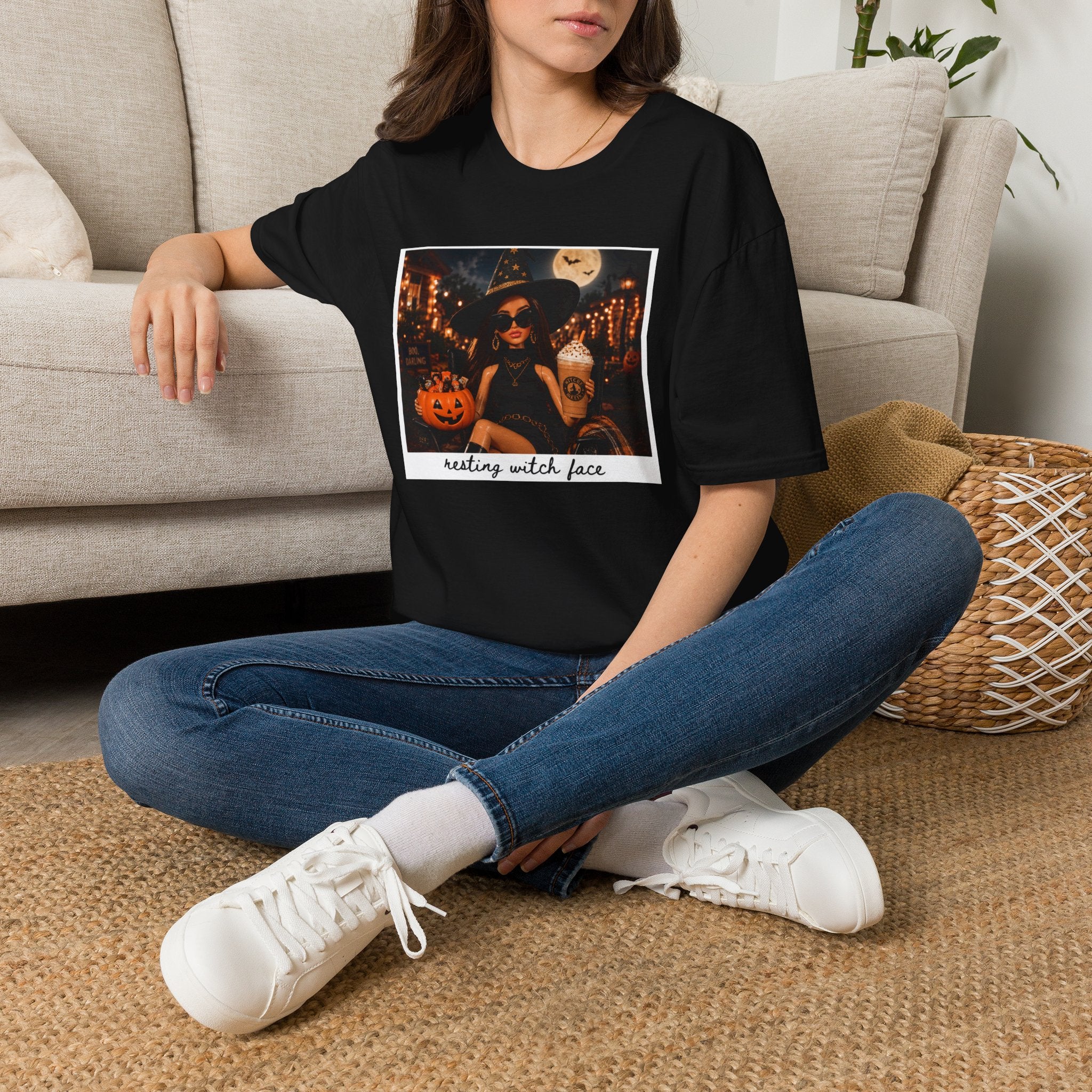 'Resting Witch Face' Polaroid Graphic Tee