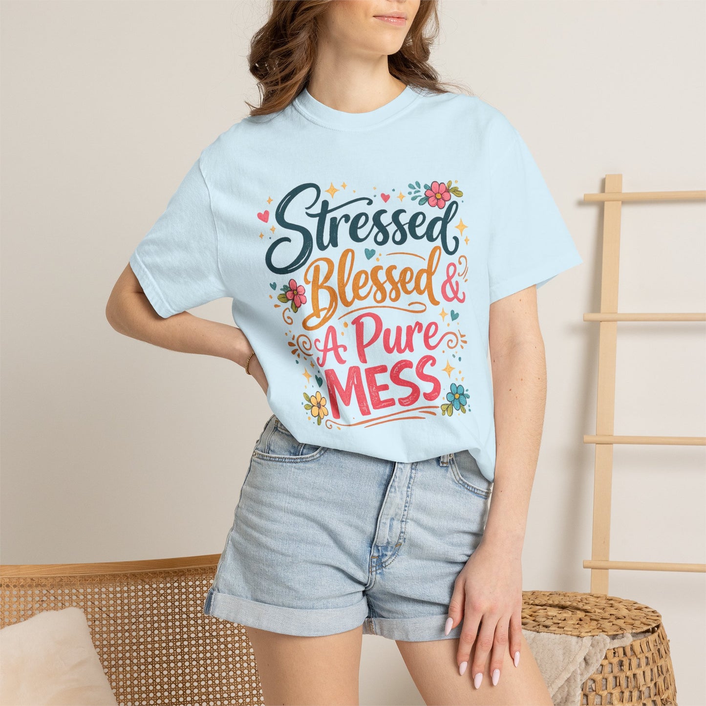 Stressed Blessed & A Pure Mess Tee