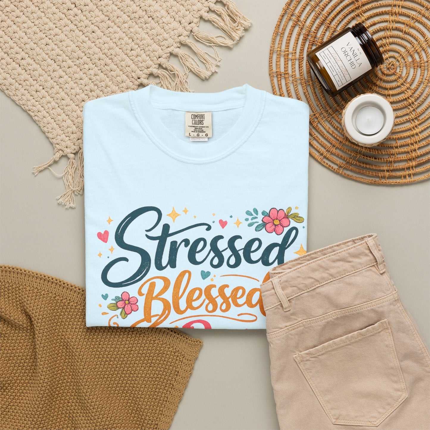Stressed Blessed & A Pure Mess Tee
