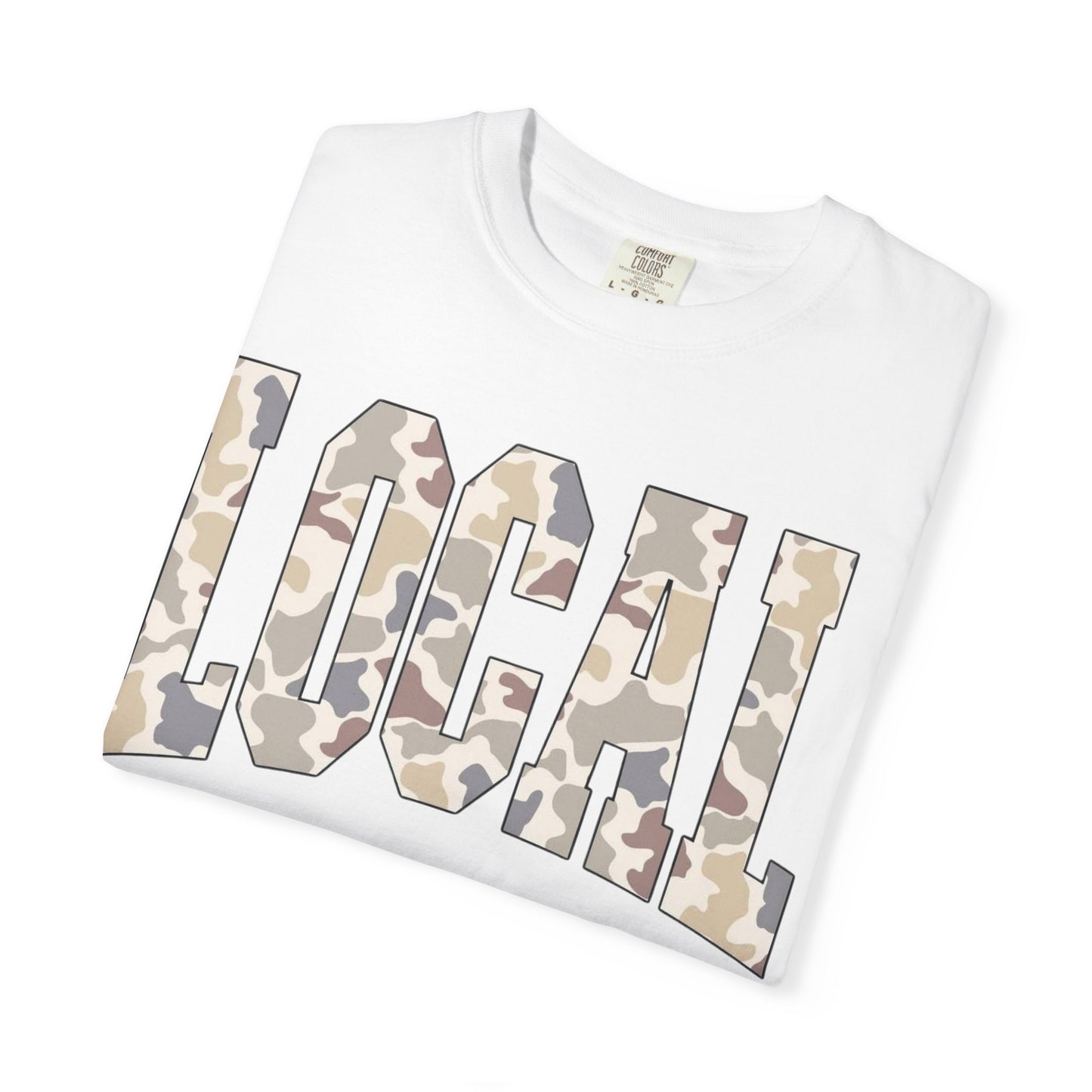 Local camo graphic tee