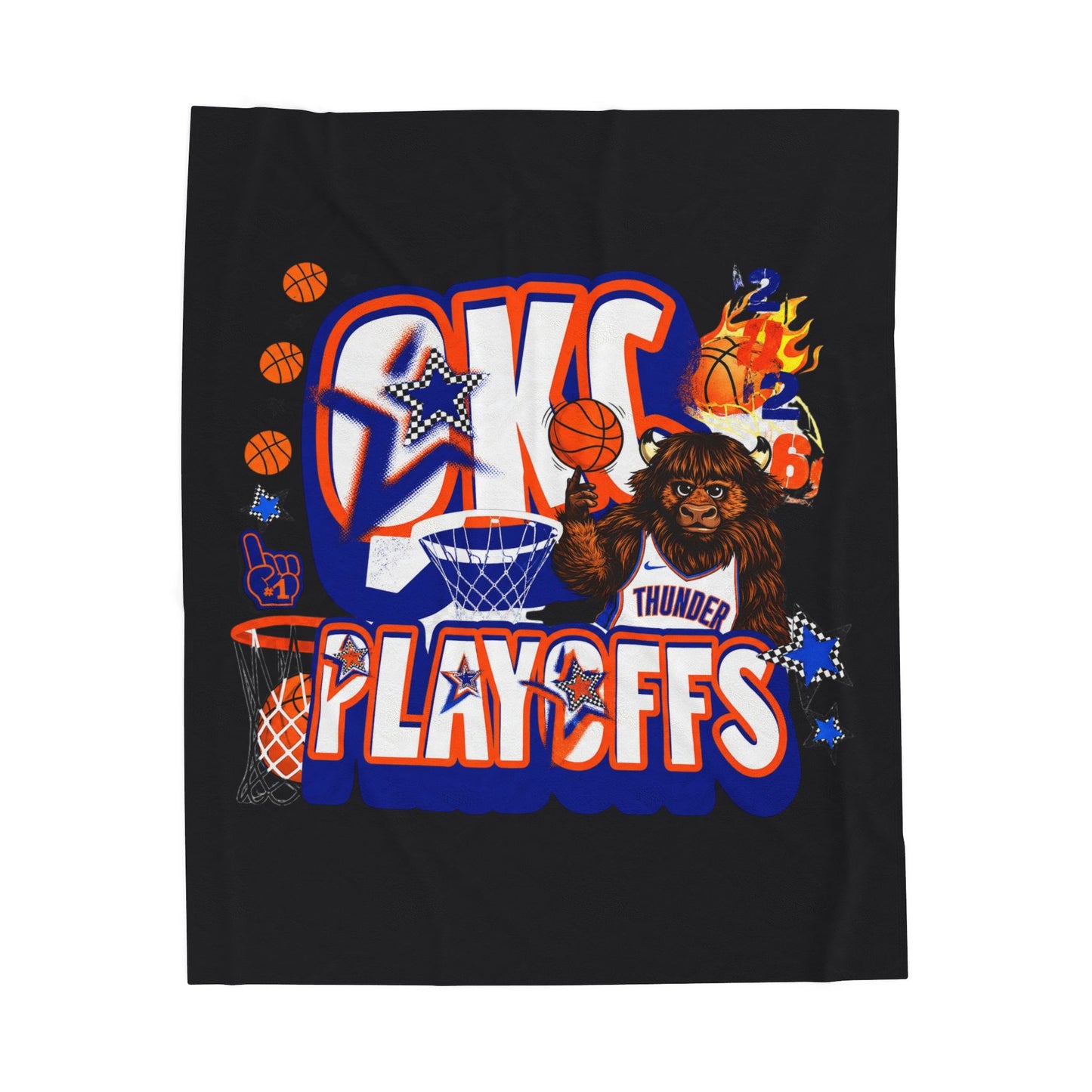 OKC THUNDER PLAYOFF BLANKET