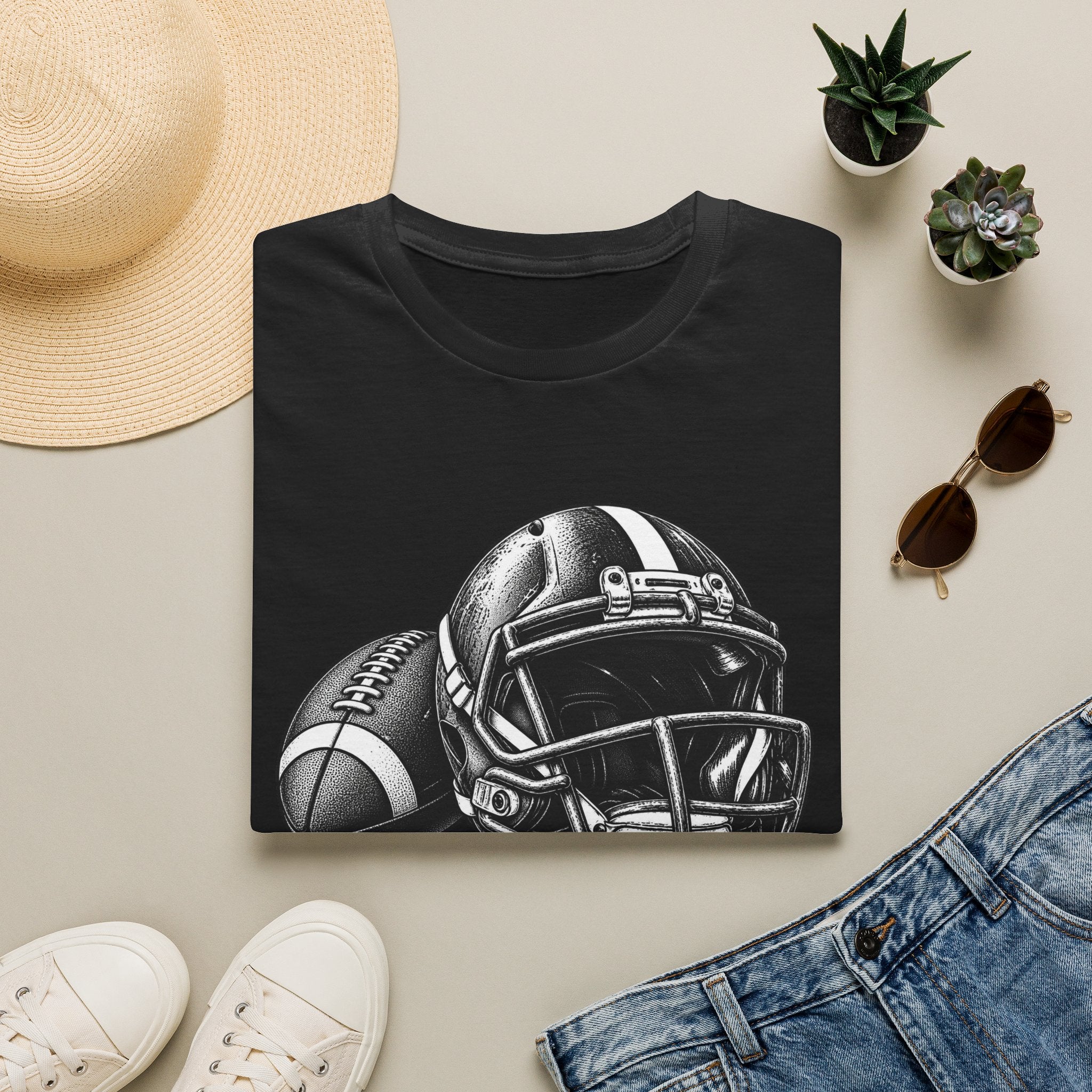 Football helmet tee
