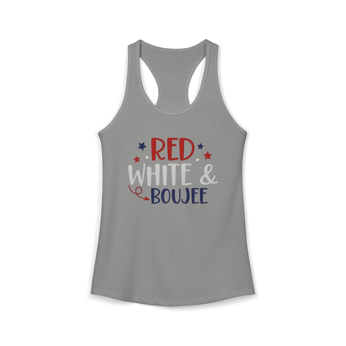 Red, White & Boujee Racerback Tank