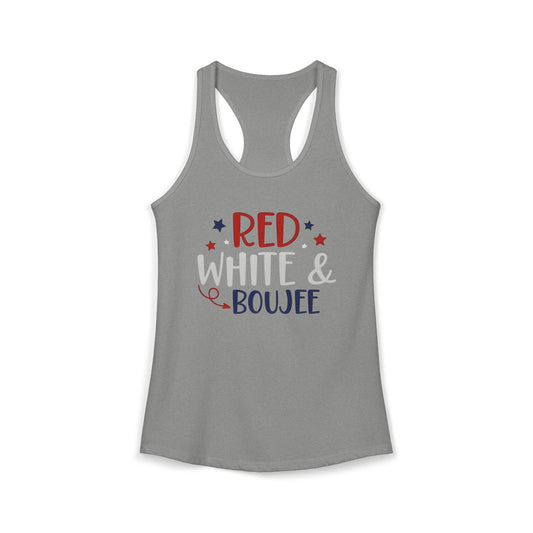 Red, White & Boujee Racerback Tank