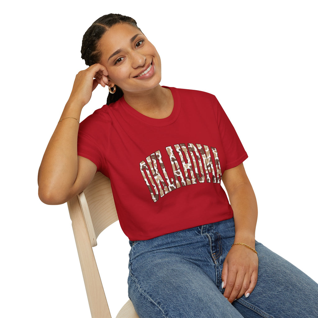 Oklahoma Camo Arch T‑Shirt