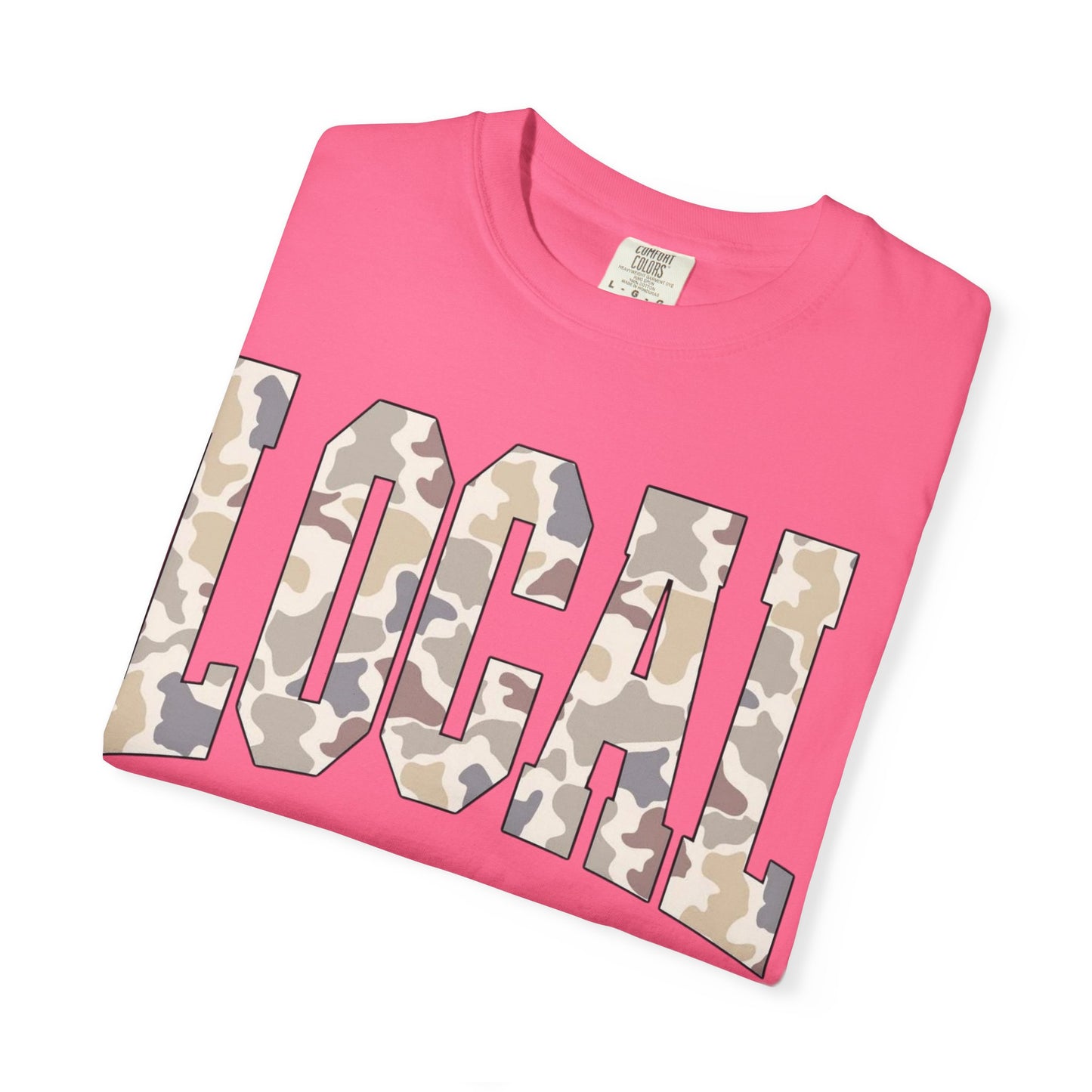 Local camo graphic tee
