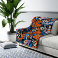 Okc Thunder Sherpa Fleece Blanket