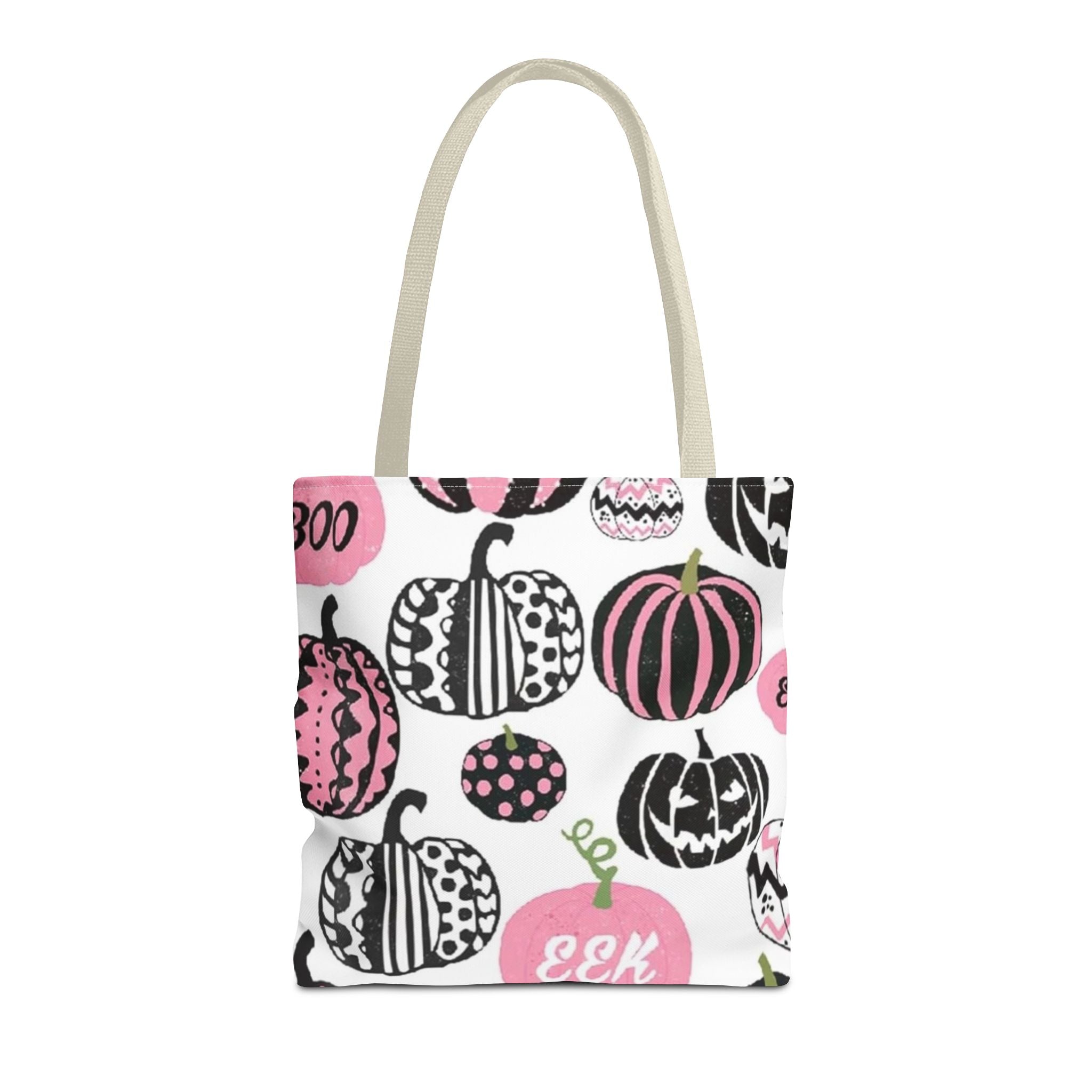 Pink pumpkin tote