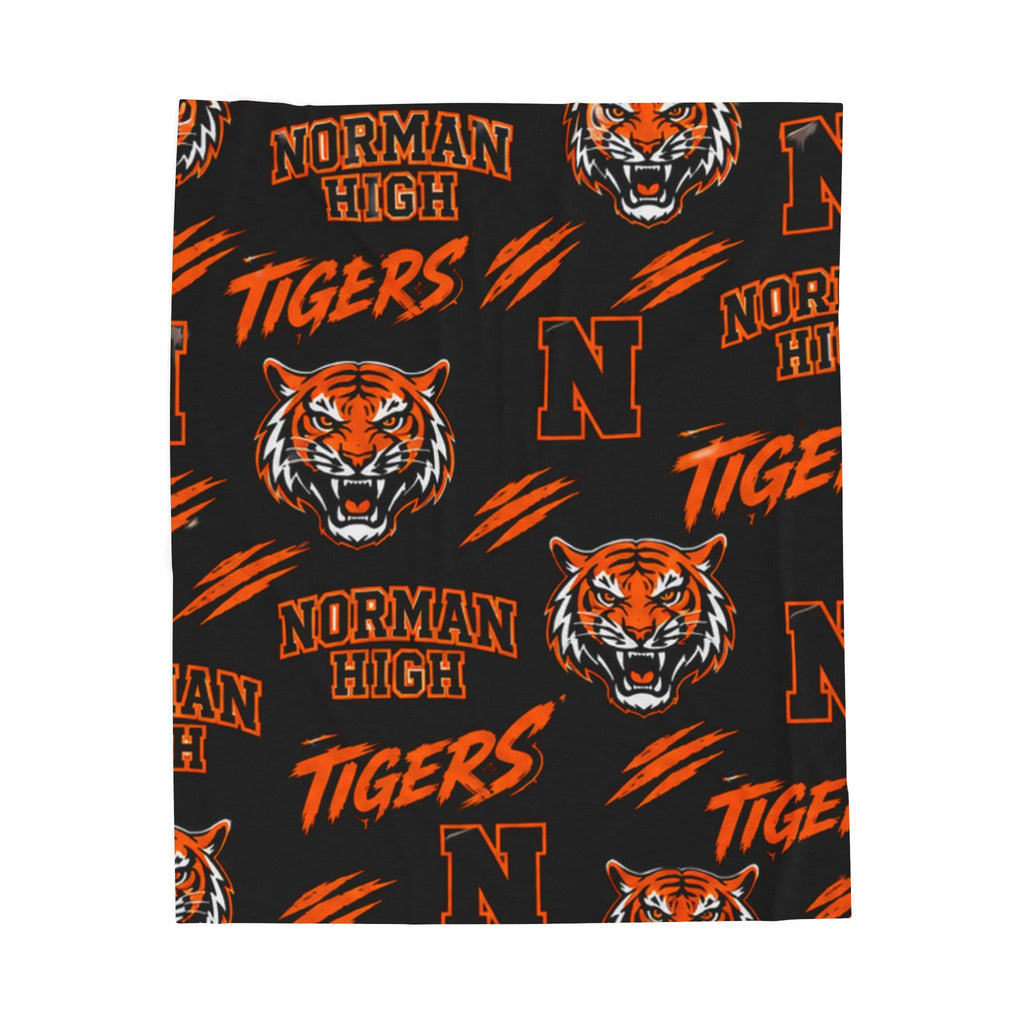 Norman High Tigers Plush Blanket