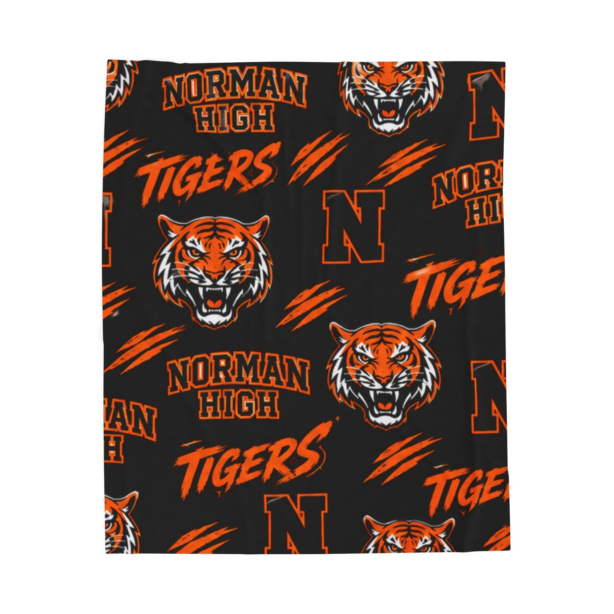 Norman High Tigers Plush Blanket