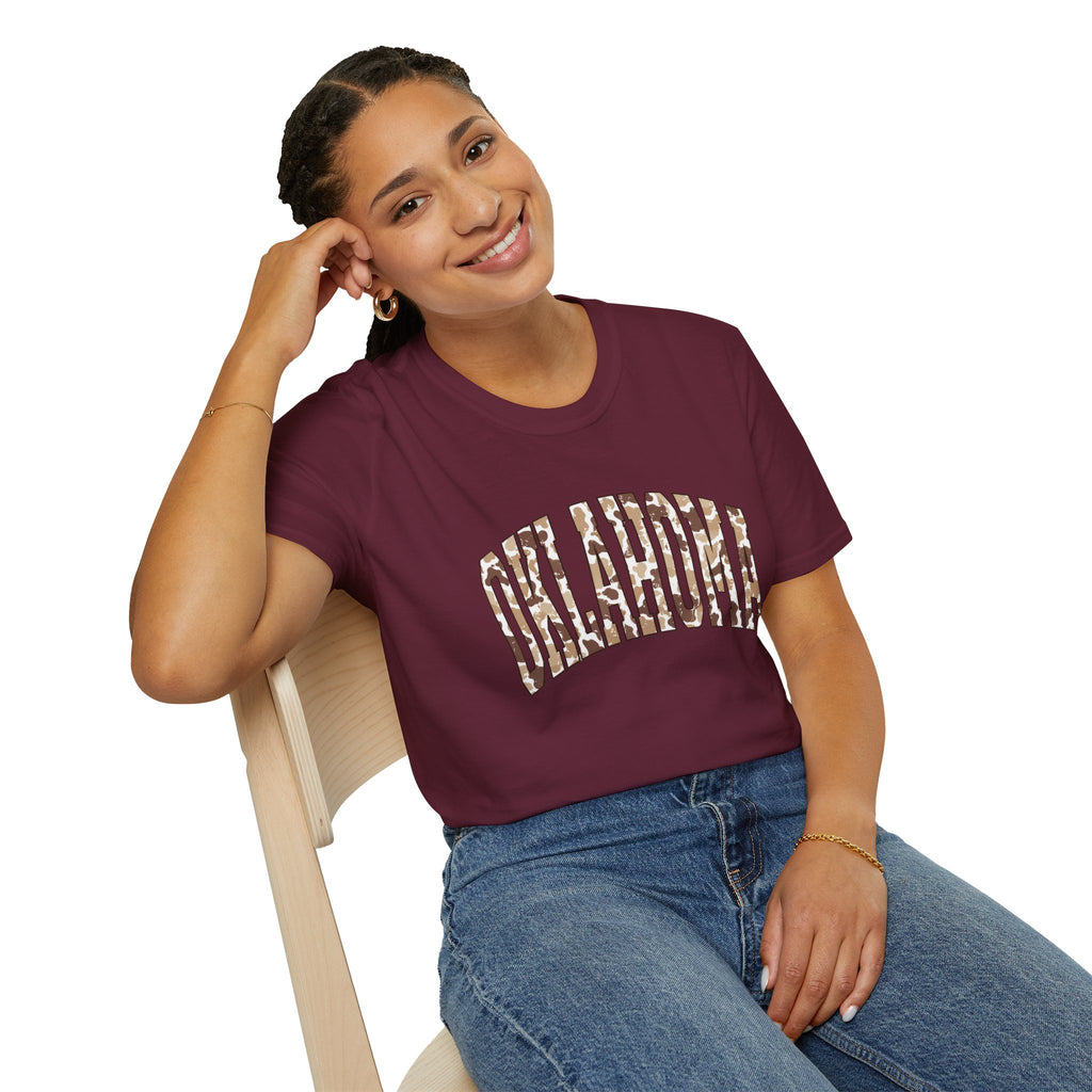 Oklahoma Camo Arch T‑Shirt