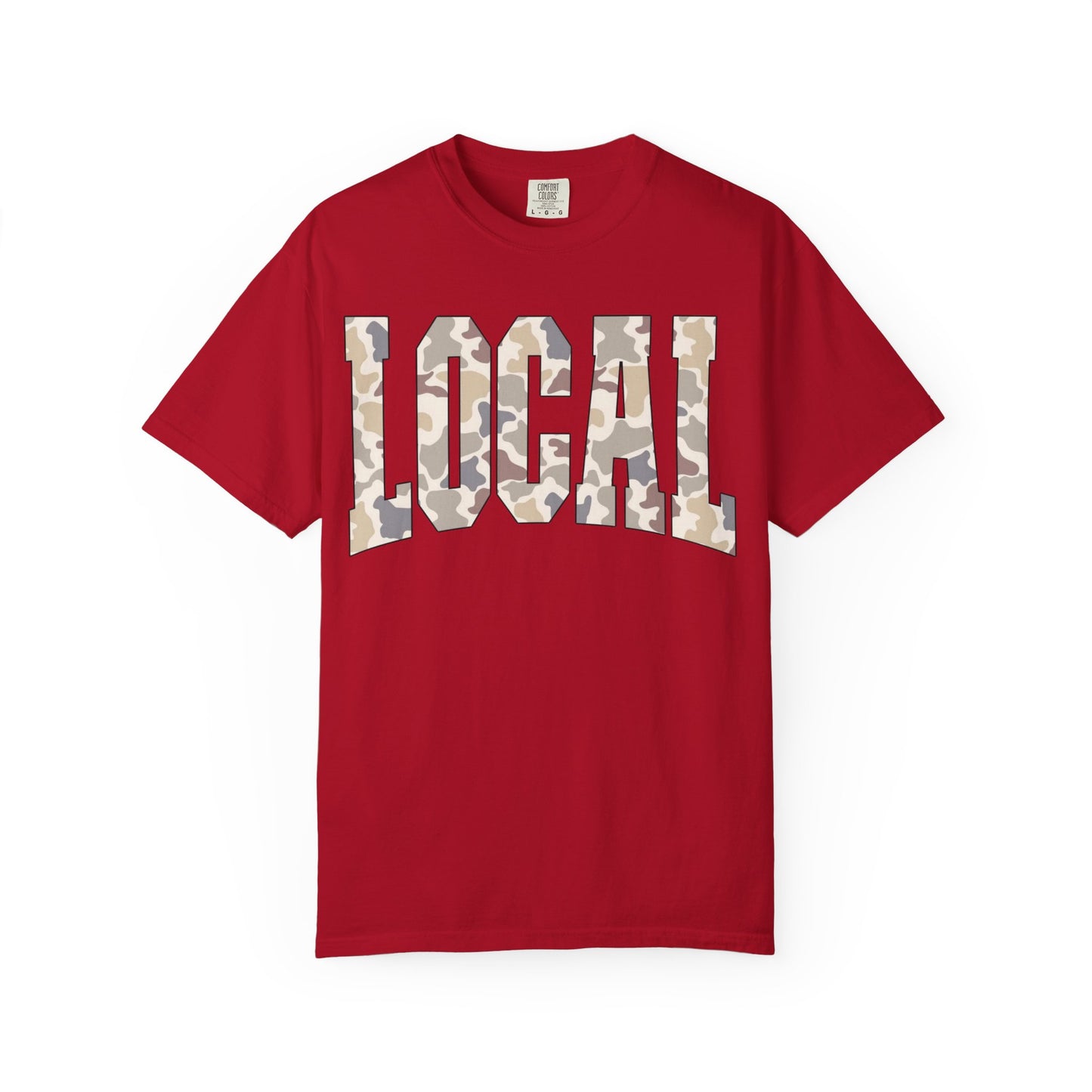 Local camo graphic tee