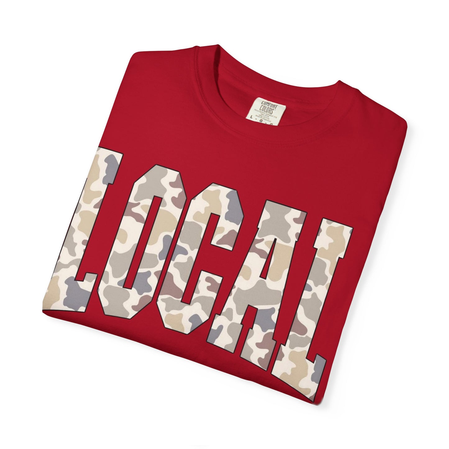 Local camo graphic tee