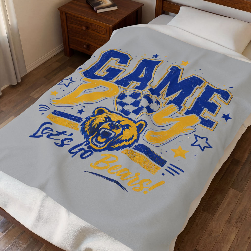 Game Day Bear blanket