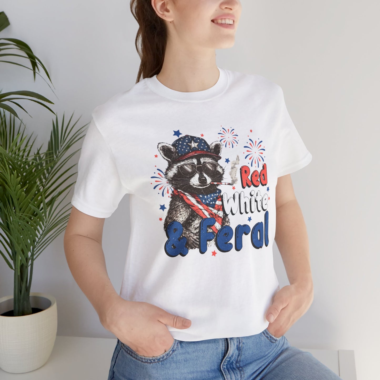 "Red White & Feral" 4th of July Graphic Shirt