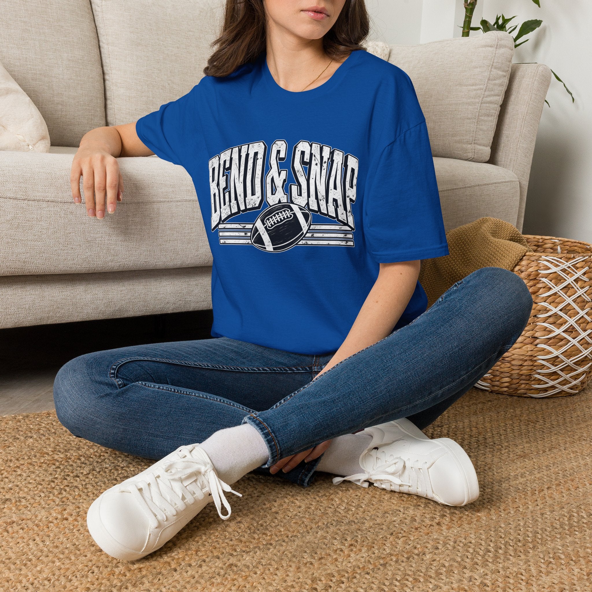 Bend & snap football tee