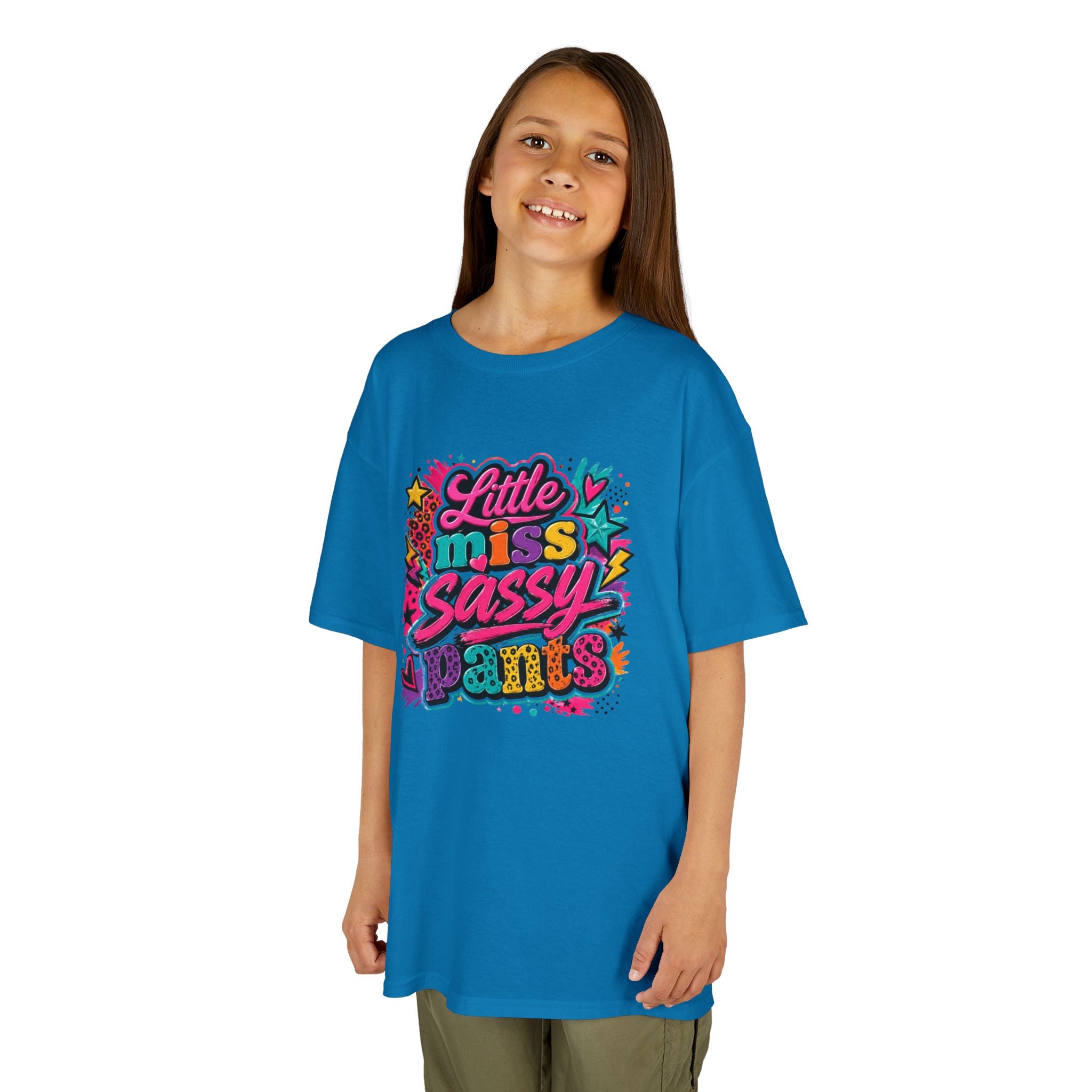 "Little Miss Sassy Pants" Colorful Graphic Tee
