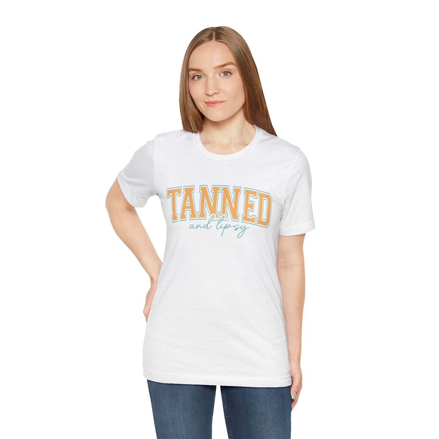 "Tanned and Tipsy" Beach Vibe Graphic Tee