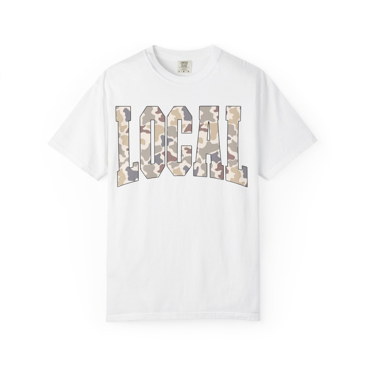 Local camo graphic tee