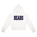 Bears Glitter Crop Drop Shoulder Hoodie